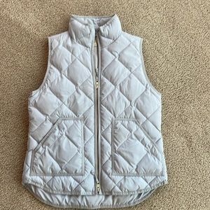 Jcrew light blue quilted vest